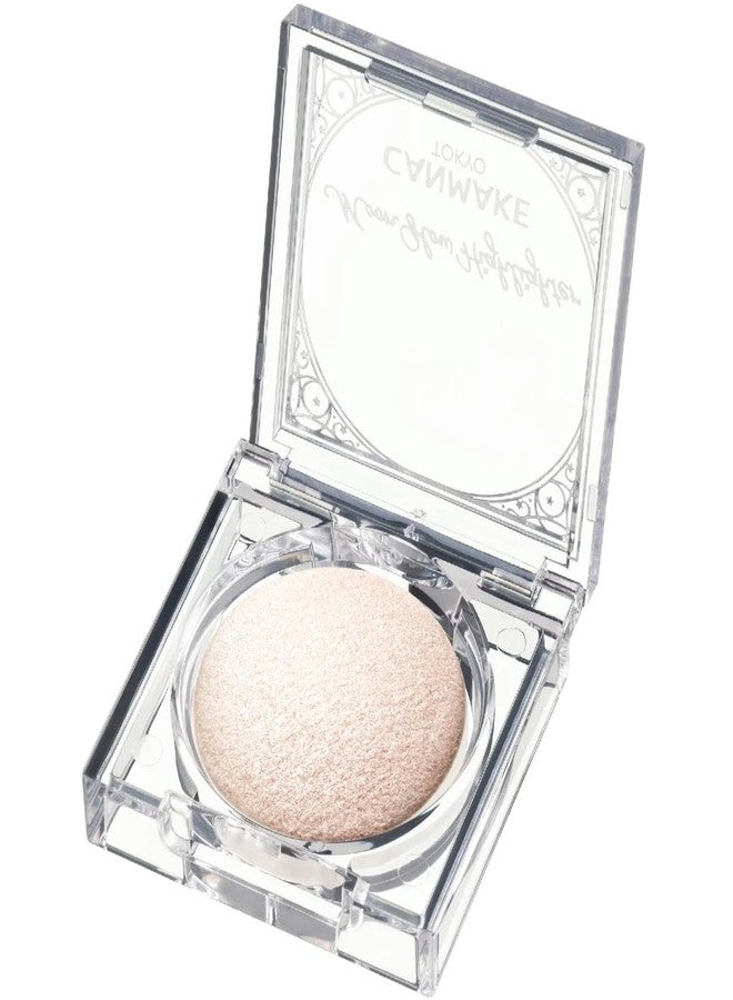 CANMAKE - Moon Glow Highlighter - Fine Baked Illuminating Formula Elegant Gloss White Powder - 1.2oz (34g) (01 Moon Glow White) - Image 2